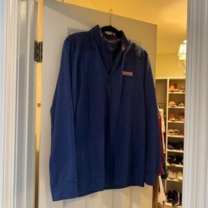 Vineyard Vines Men's Navy Zip-Up Sweater